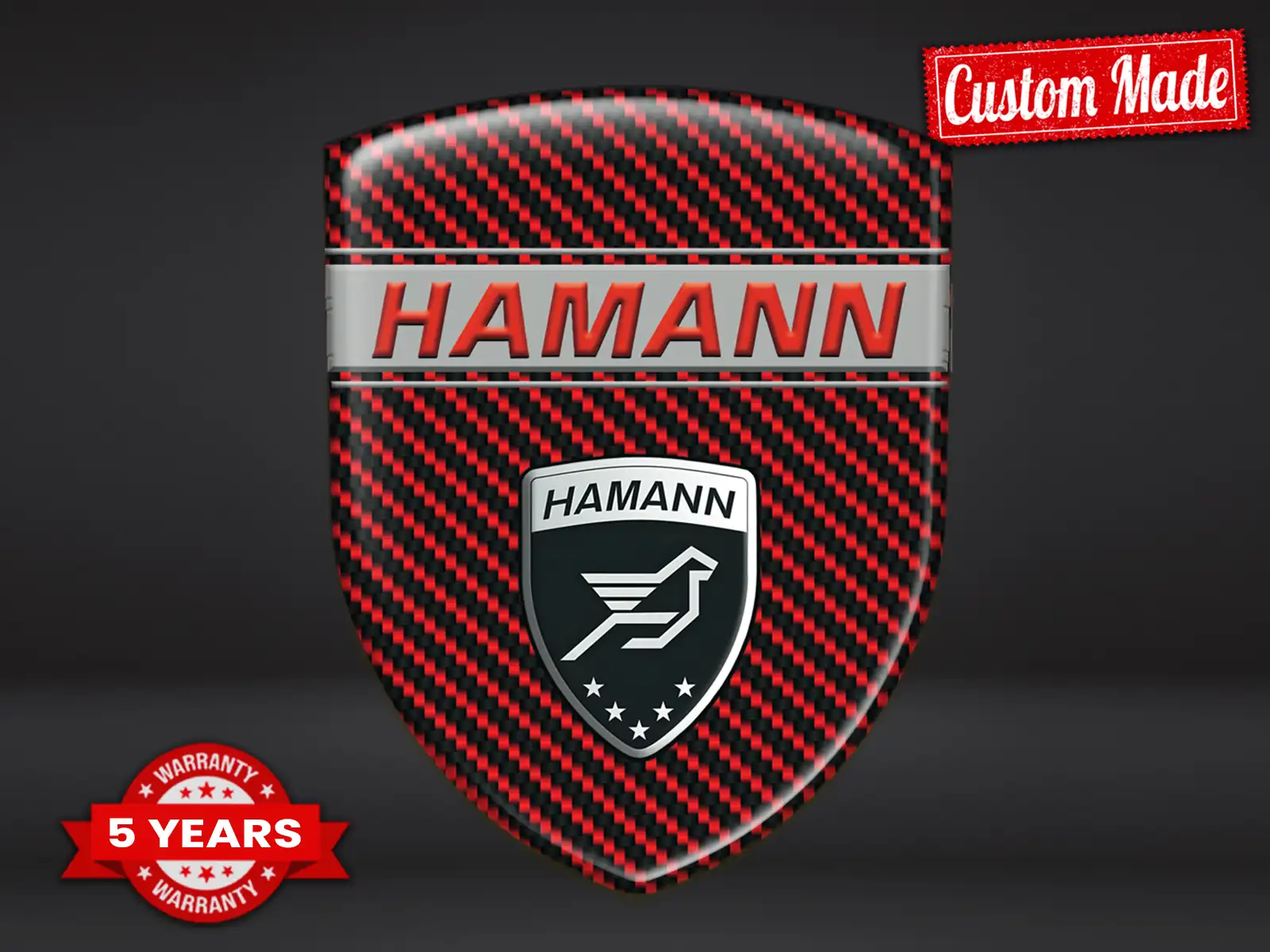 Hamann Stickers Logo Perso Design Max Stylé Pro Résistant
